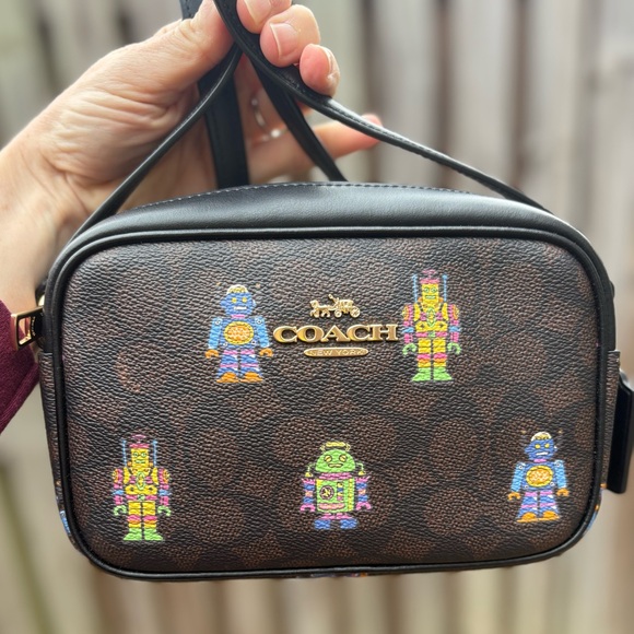 Coach Cosmic Robot Mini Jamie Camera Bag in Signature Canvas